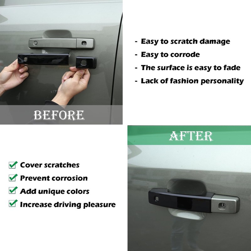 PIUGILH Car Exterior Door Handles Cover Compatible with Land Rover
