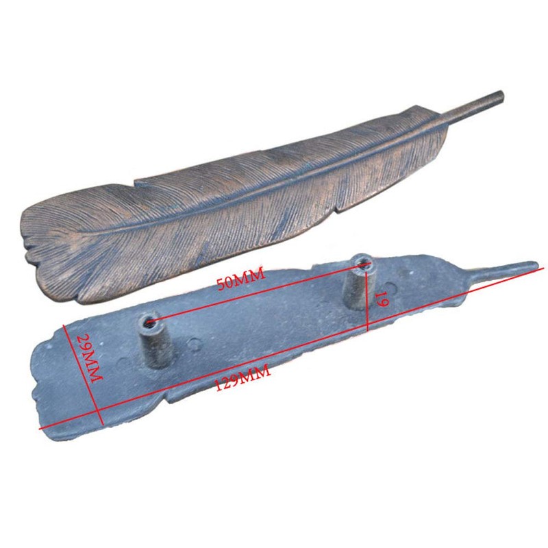 SCRTB 4Pcs Feather Drawer Knob Pull Handle Cabinet Drawer Pulls