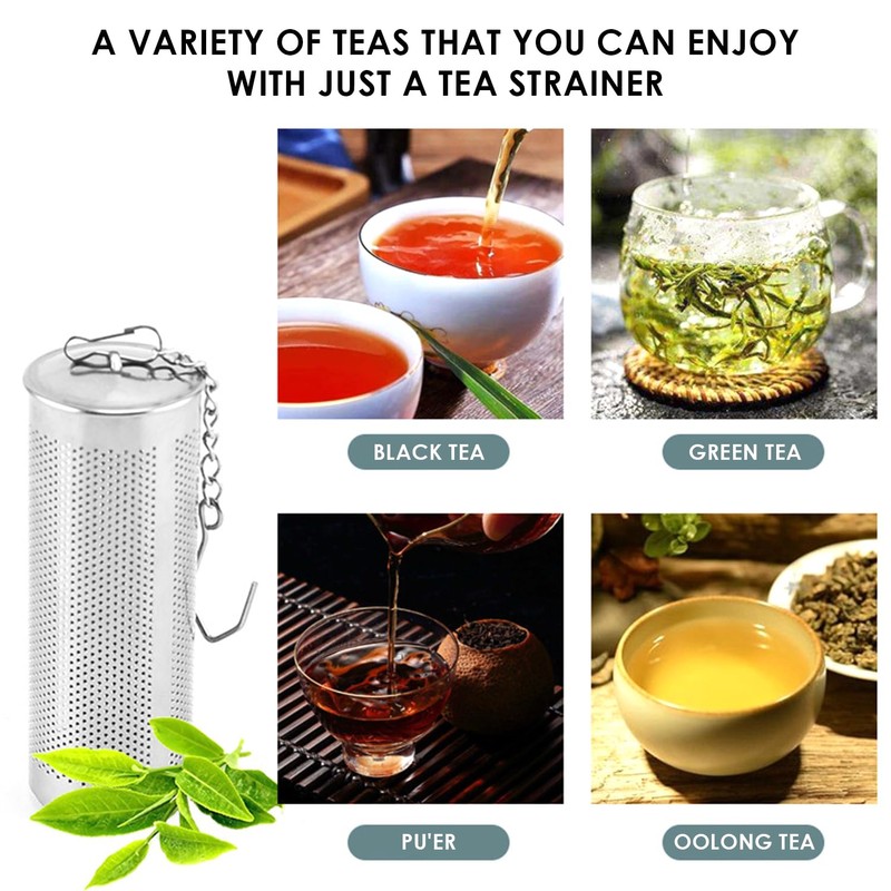 6 Pieces Loose Tea Infuser, Stainless Steel Tea Strainer, Spice