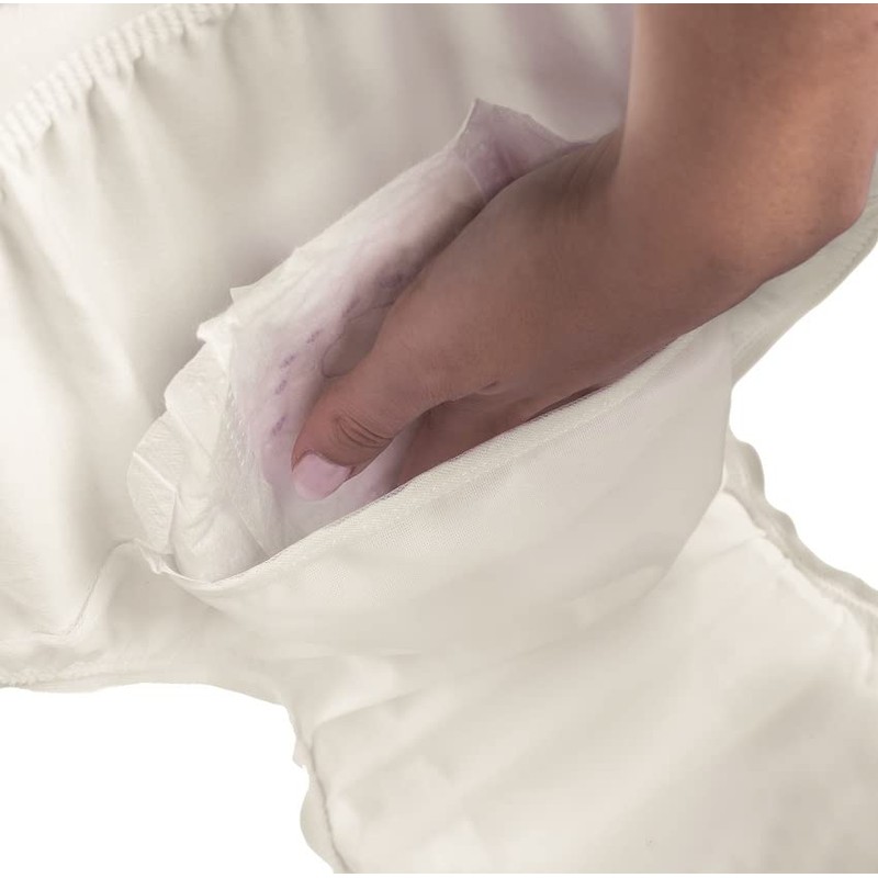 Suprima 1-215-000 Unisex Polyurethane Incontinence Briefs Size 10 White