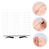 Mikinona Eyebrow Tattooing Kit 50pcs Stencil Ruler Templates Precision Shaping