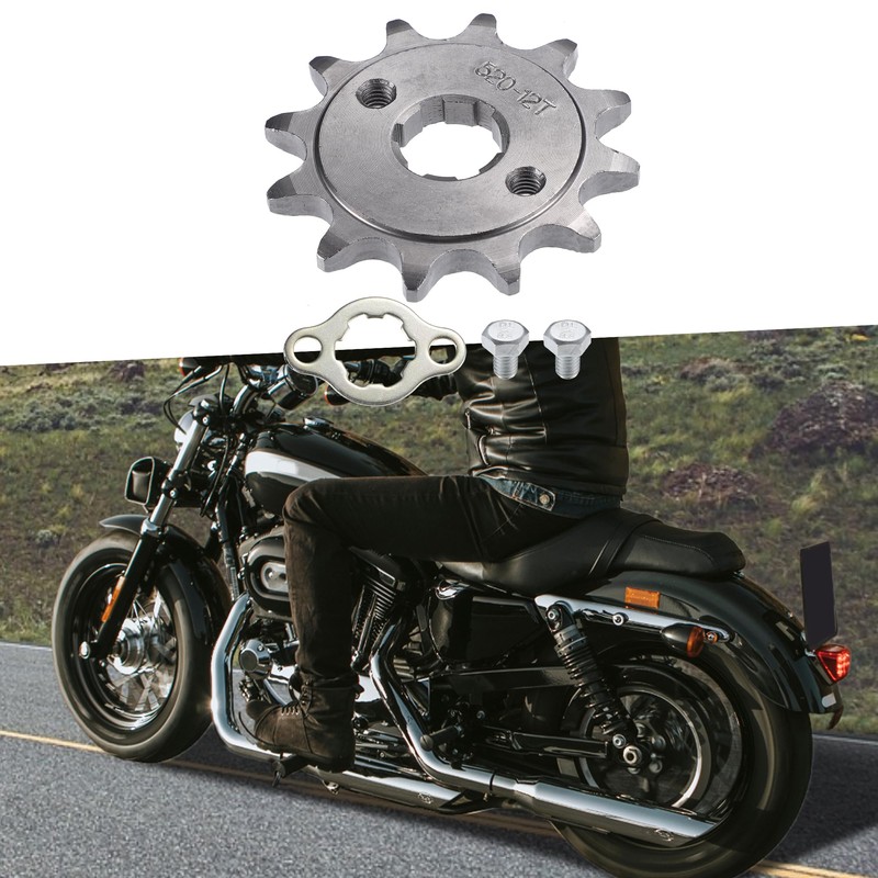 A ABSOPRO 520 Style 12 Teeth 20mm ID Motorcycle Front