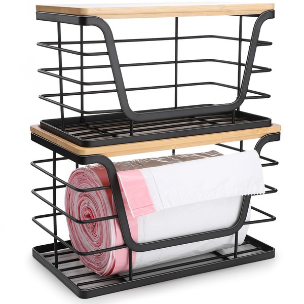 ALOCEO ALOCEO 2 Pack Storage Stackable Kitchen Laundry Organizers with