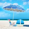 Giantex 8 Ft Navy Beach Umbrella with Sand Anchor &
