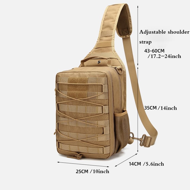 Tactical molle Single Shoulder Bag - Large Capacity Multi-functional Backpack
