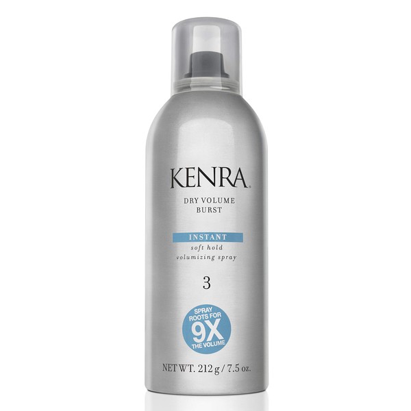 Kenra Dry Volume Burst 3 | Instant Volume Hairspray | Soft Hold Volumizing Spray | Dry Application | All Hair Types | 7.5 oz