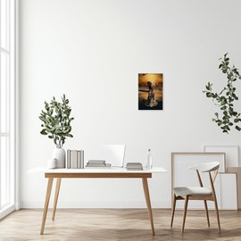 MODOJOART Elephant Canvas Wall Art, Mindset is Everything Painting Print Inspirational Elephant Photo Picture for Living Room Study Decor (Artwork-04, 12"x18")