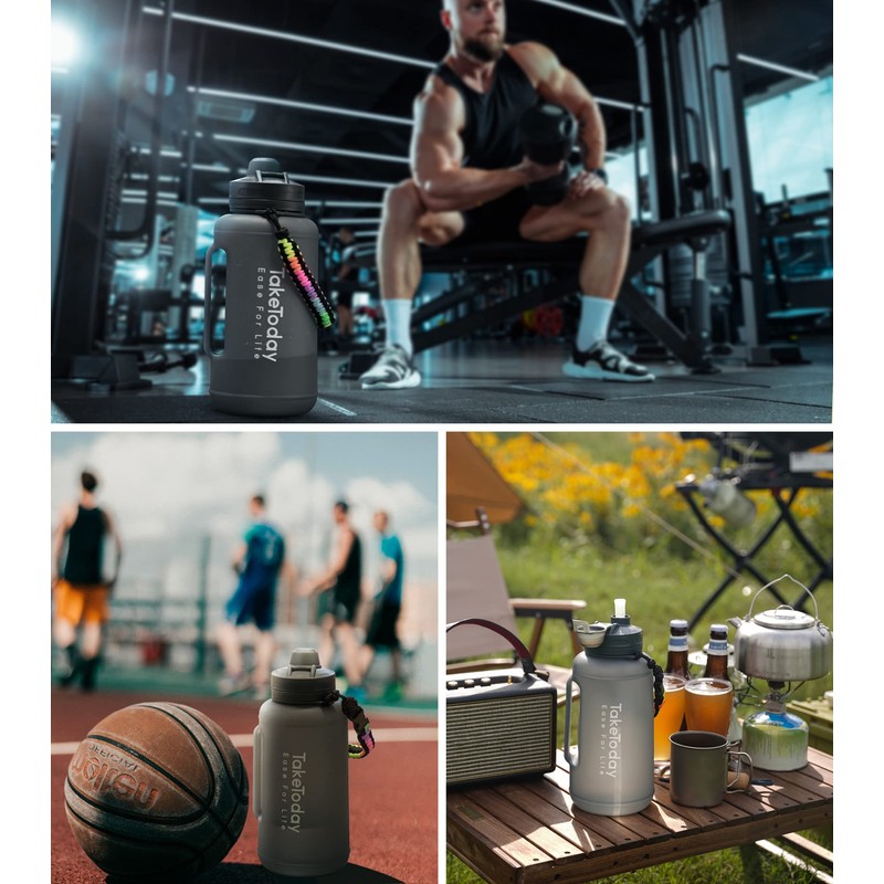 Botellas de agua de 2 litros para hombres y mujeres