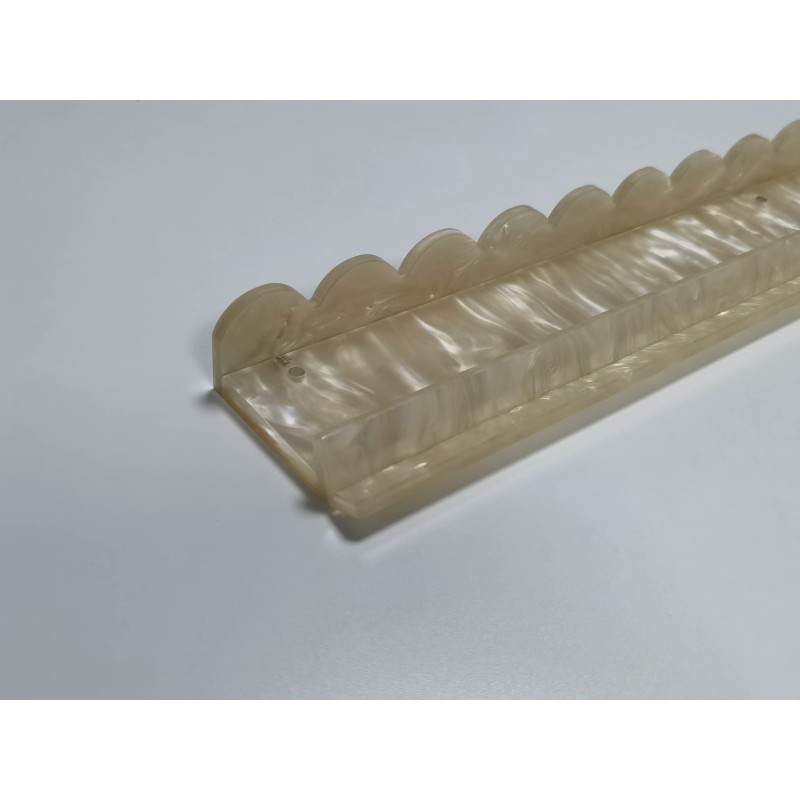 American Mahjong Acrylic Rack with Wavy Slots Clear Durable Tile