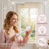 Silver Rainbow Curtain Rod Adjustable Heavy Duty Crystal Ball,18-45"