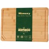 Homaxy Extra Large Organic Bamboo Cutting Boards for Kitchen, 18"x12"