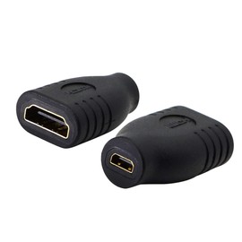 Micro HDMI Adapter Extender HDMI Type D Female to HDMI Type A Female Coupler Connector Support 3D 4K 1080P, YOUCHENG for Cameras, Computers, Projectors（2-Pack）