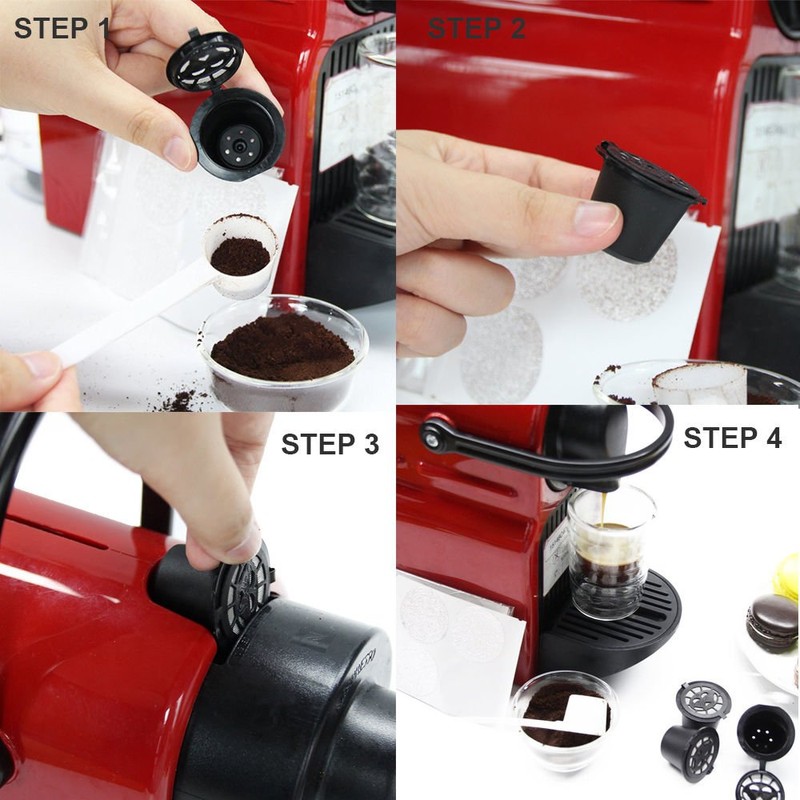 Reusable Coffee Pods For Nespresso OriginalLine, BENFUCHEN Refillable Coffee Capsule