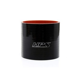 HPS HTSC-450-BLK Silicone High Temperature 4-Ply Reinforced Straight Coupler Hose, 65 PSI Maximum Pressure, 3" Length, 4.5" ID, Black