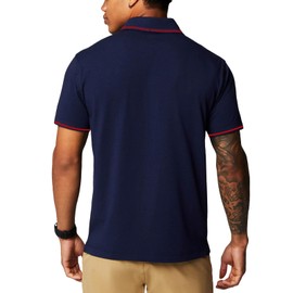 Corkhanj ordain Golf Polo Shirts for Men Short Sleeve Quick Dry Performance Moisture Wicking L Navy Blue
