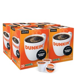 Dunkin' Donuts® Single-Serve Coffee K-Cup® Pods, Dark Roast, Case Of 88 K-Cup Pods