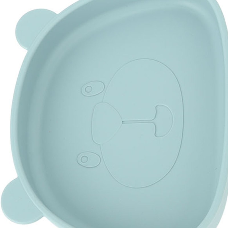 4pcs Children Plate Utensils Set Silicone Suction Bowls Set Toddler