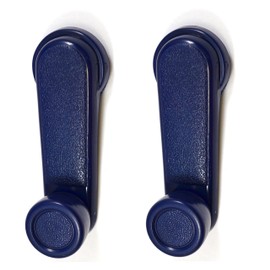 PT Auto Warehouse NI-1091J-P - Inside Interior Inner Window Crank Handle, Blue - Left/Right Pair