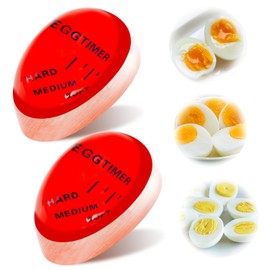 2 Pack Egg Timer for Boiling Eggs Hard & Soft Egg Thermometer Color Changing Indicator Egg Timer That Changes Color When Done Kitchen Tool Accessory