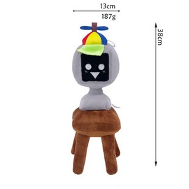 Splanky Stuffed Doll Yarnaby Plush Sprunki Plush Character Toy Rhythm Box Doll Horror Game Plush Cosplay Prop Soft Plush Animal Pillow Figure Christmas Birthday Gift for Adults Kids (Computer)