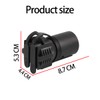 CGEAMDY Waterproof Trailer Socket, 7-Pin to 5-Hole Car Socket, Car