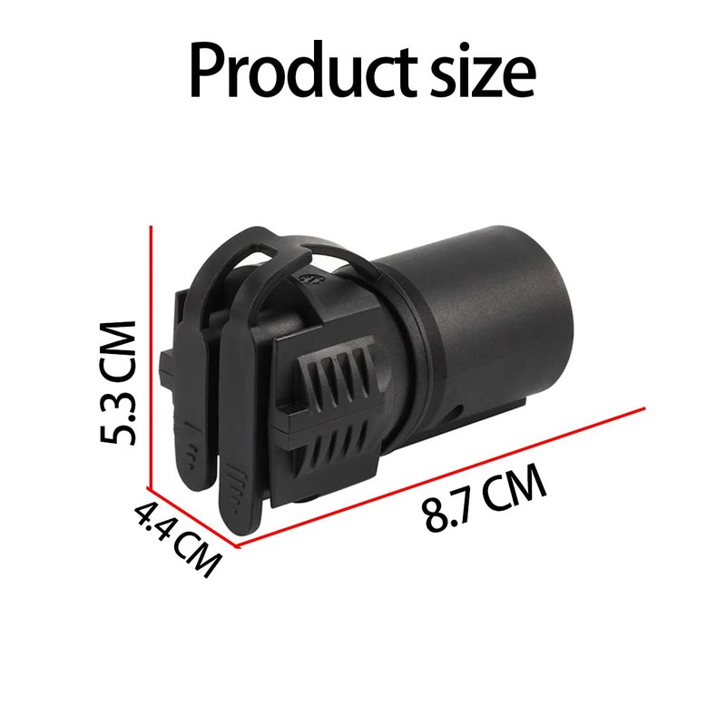 CGEAMDY Waterproof Trailer Socket, 7-Pin to 5-Hole Car Socket, Car