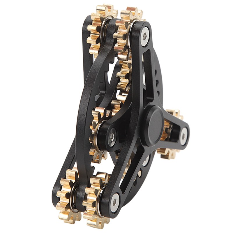 Fingertip Gear Toy 4 Gears Decompression Metal Finger Hand Brass
