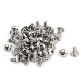 uxcell a15121600ux0582 M4x8mm Stainless Steel Truss Phillips Head Machine Screws (Pack of 50)