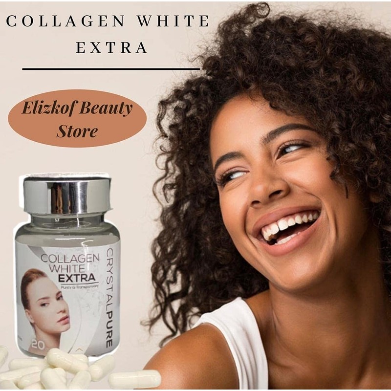 Collagen White Extra Crystal Pure Skin Glutathione Supplement