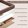 RICHFOCUS 8.5x11 Picture Frame, Natural Solid Walnut Wood Picture Frame