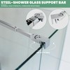 Shower Door Support Bar, Wall-to-Glass Support Arm 450-700mm Long to