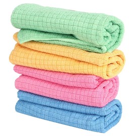 Agatige 4 Piezas Paños De Limpieza De Microfibra, 30x40cm Reutilizables Trapos De Limpieza Grueso Absorbente De Agua Trapos De Cocina para Casa Cocina Coche Regalos De Ventana
