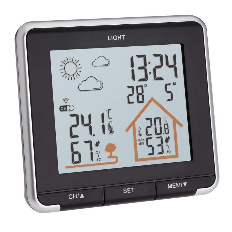 TFA Dostmann Digital Life Weather Station with Radio, Including Outdoor