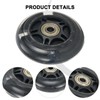 Rear ABED LED Flash Wheel for Scooter, 80mm Diameter, 2
