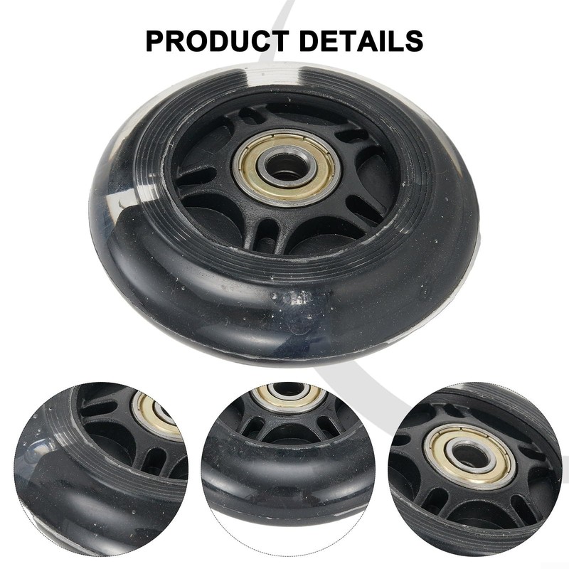 Rear ABED LED Flash Wheel for Scooter, 80mm Diameter, 2