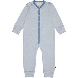 loud + proud Unisex Baby Fine Rib, Organic Cotton and GOTS Certified Sleepsuit, Dusk