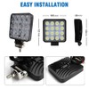 WELLIT LED Work Light 2 x 48 W Additional Headlight