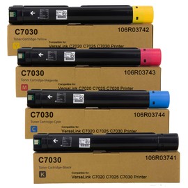 VersaLink C7020 C7025 C7030 Toner Cartridge 106R03741 106R03744 106R03743 106R03742 Compatible with Xerox VersaLink C7020 C7025 C7030 Printer(Black Cyan Magenta Yellow)