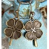 Bronze Four Leaf Clover Earrings Irish. Jewelry Earrings for Women
