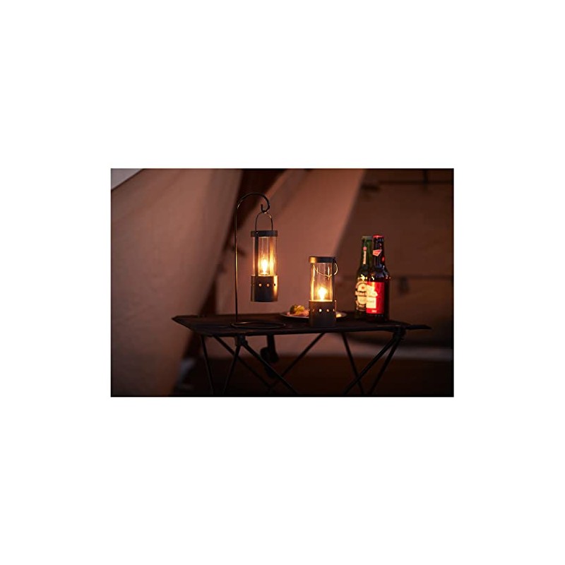 Kameyama Oil Bottle Lantern, Petite Bottle, 6 Hours, Black