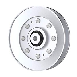 Phoenix Mfg. 5 Inch Dia 3/8 Inch Bore Steel V-Groove Idler Pulley Replacement for Ferris 5103456