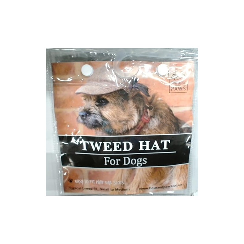 House of Paws Brown Tweed Dog Bow Tie,One size