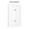 OILbiexn Decorative Light Switch Cover White Gold Abstract Modern Marble