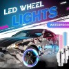 Valve Led 10 Tapones Led Valvula Llanta Auto Moto Bicicleta