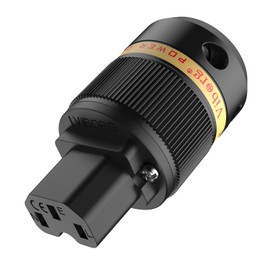 Viborg Mains Plugs Pure Copper Gold Plated VF501G IEC Connector AC Power Cord Audio Cable Connectors