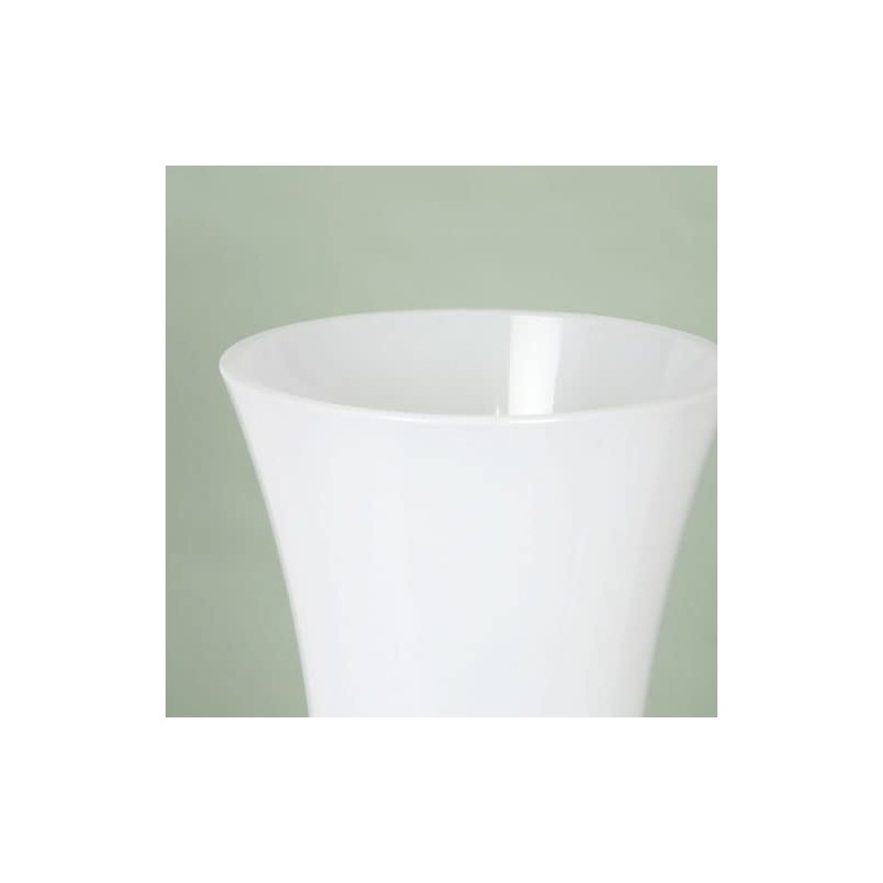 FOYER 2300030WH Unbreakable Flower Base Interior Polycarbonate Flower Base H