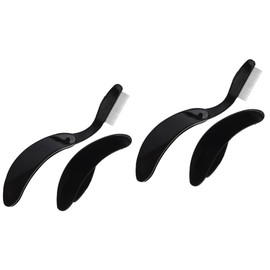 Ipetboom 2sets Metal Eyelash Comb Mascara Eyebrow Grooming Tools Portable Lash Curler Separator Girls Makeup Kit 2pcs*2