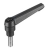 sourcing map Adjustable Clamping Lever Handle M8 x 20mm Metric