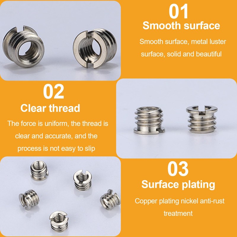 SKDFHOD Tripod Adapter 1/4 to 3/8 Inch Thread Adapter, 3/8