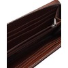 Gotcha 251G8200 Logo Embroidered Long Wallet, dark brown